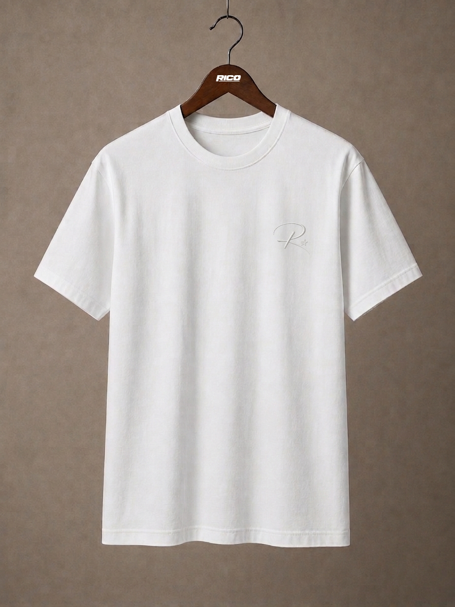 Camiseta Bordada Branca